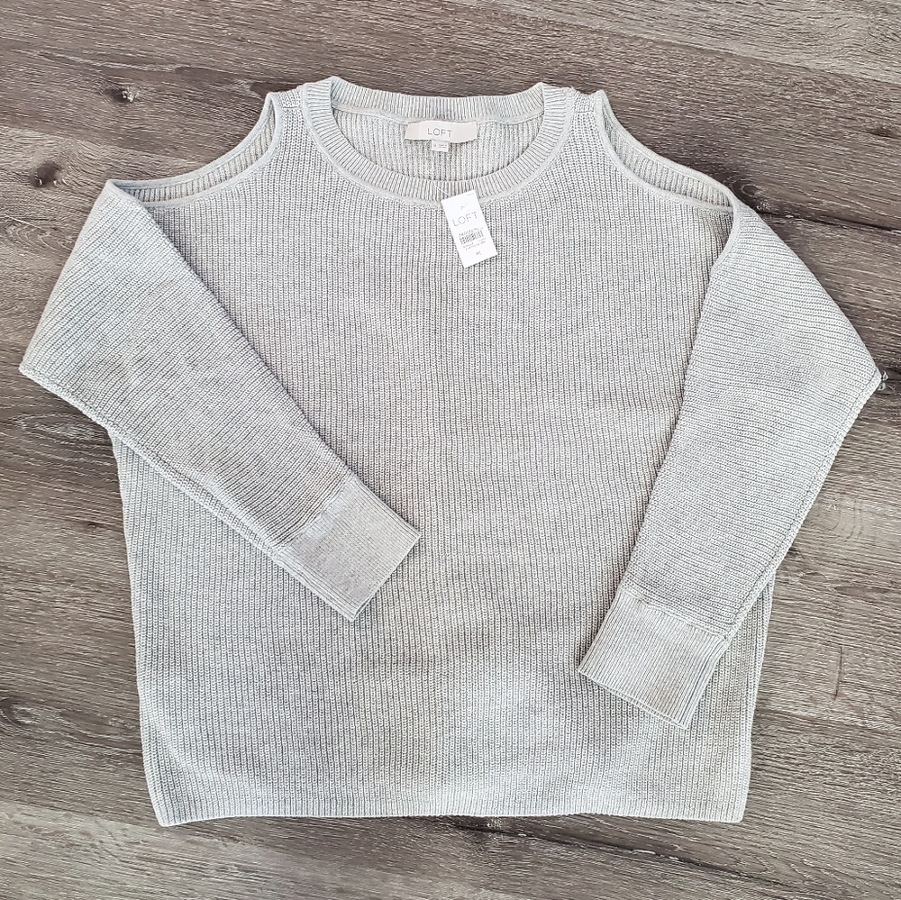 LOFT Cold Shoulder Sweater